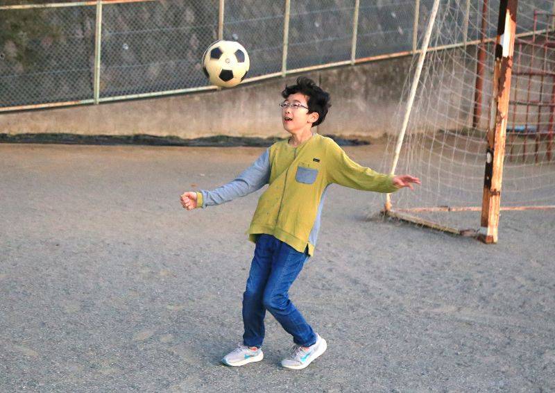 2年生のころからサッカーを始めた正樹さん。新しいチームで、楽しみながらも上達を実感している