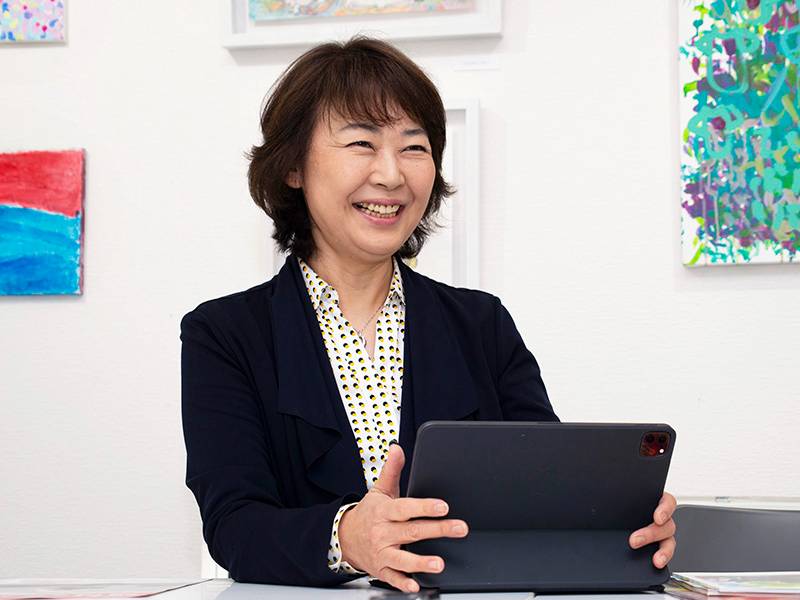 理事長の萩原さん 理事長の萩原さん