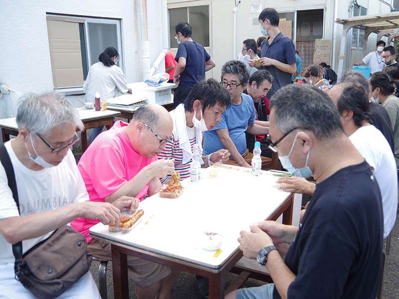 毎月行われるレクリエーション(夏祭り)の様子 毎月行われるレクリエーション(夏祭り)の様子