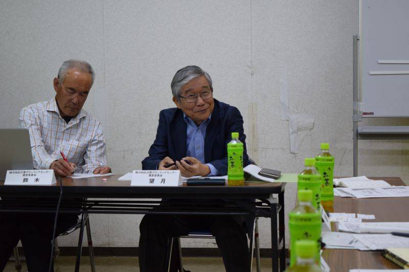 鵠沼地区社協災害ボランティアセンター運営委員会事務局長の望月さん
