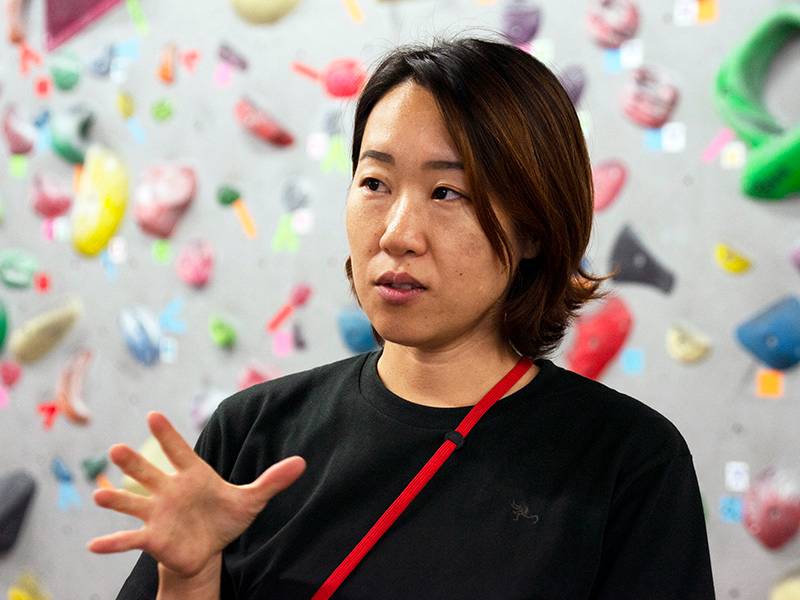 スタッフの白井唯さん スタッフの白井唯さん