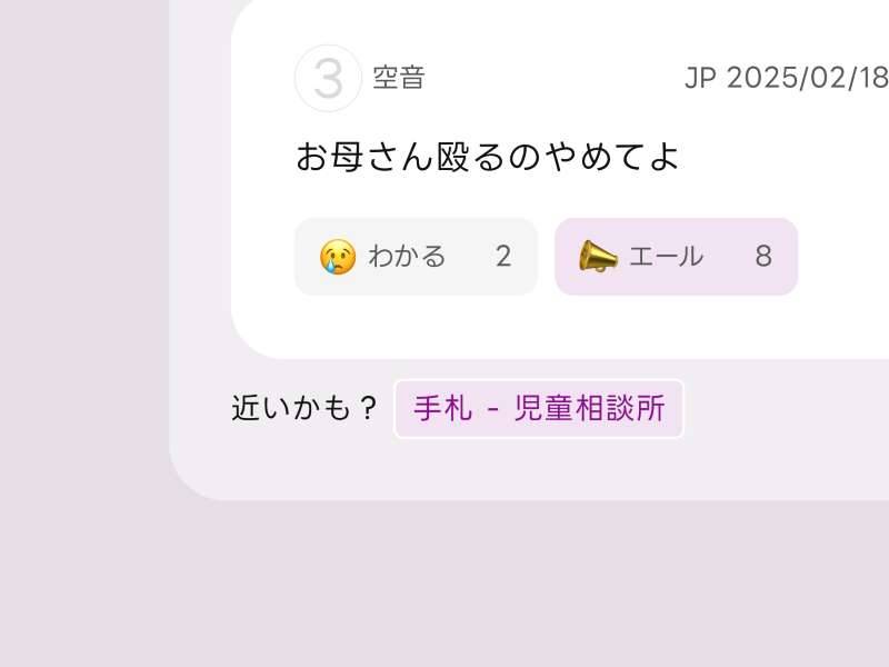 gedokunに表示される支援情報例 gedokunに表示される支援情報例
