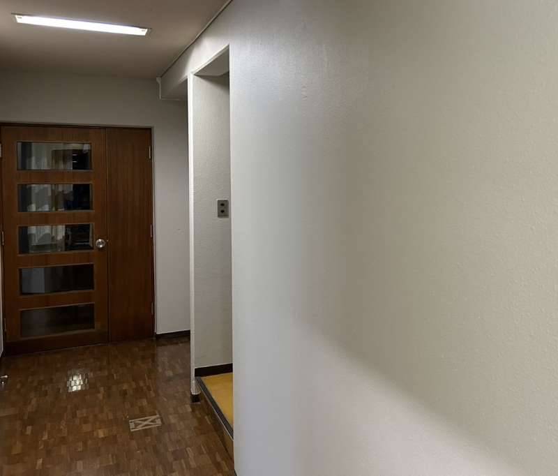 塗装後のきれいになった壁面