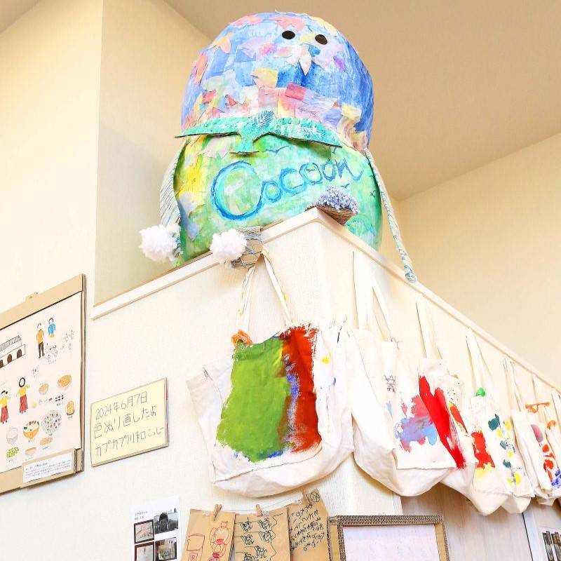 都筑区子育て支援センターPopolaサテライトでの展示